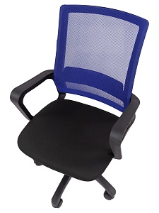 Офисное кресло CHAIRMAN 606 LT, ткань/сетка, синий